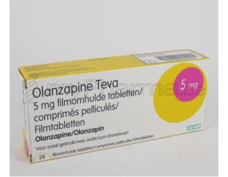 Olanzapine Teva 5 mg. 28 tablets